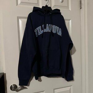 Champion Men's Navy and Blue Hoodie